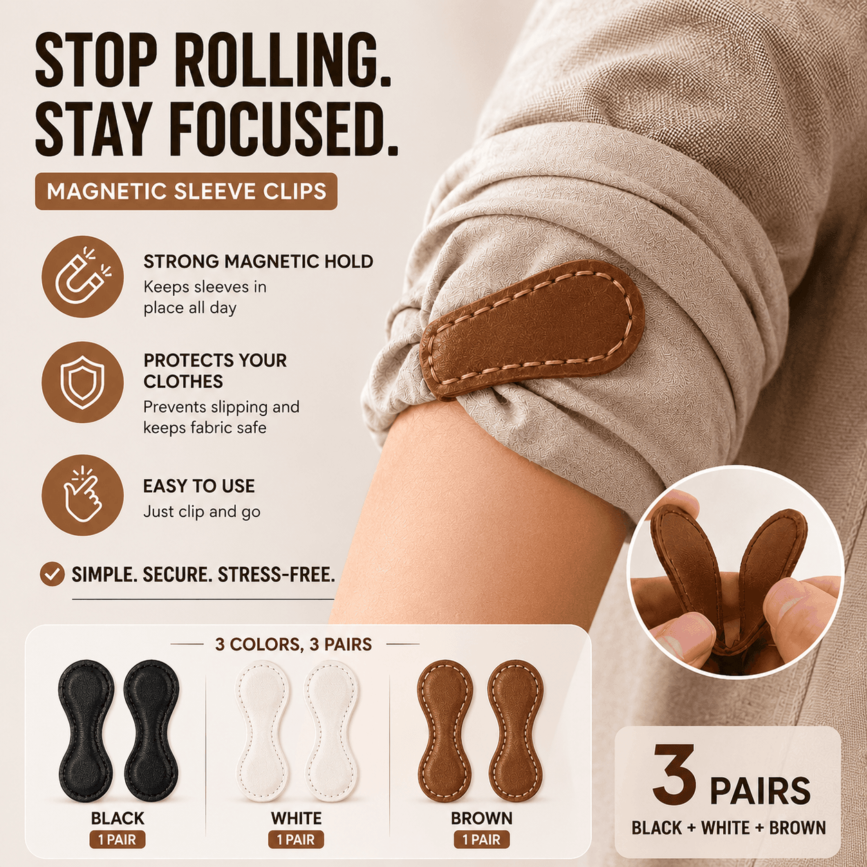 Magnetic Leather Sleeve Keepers