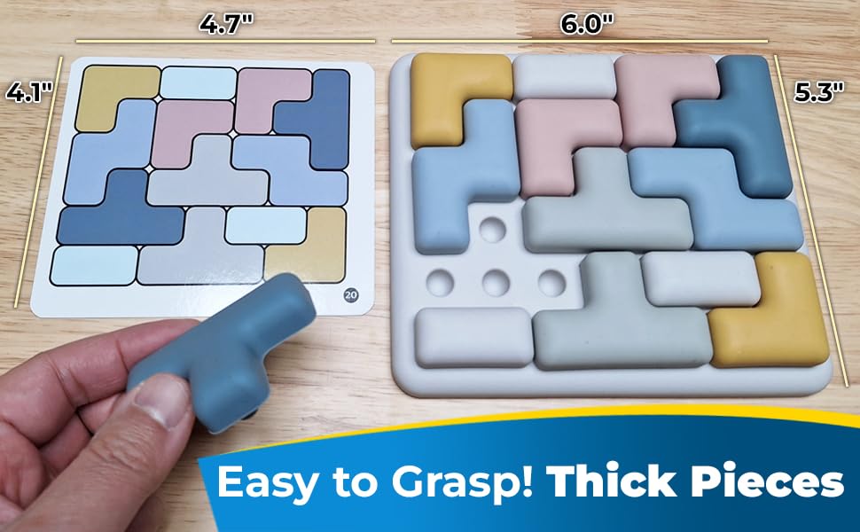 Easy to grasp and thick pieces
