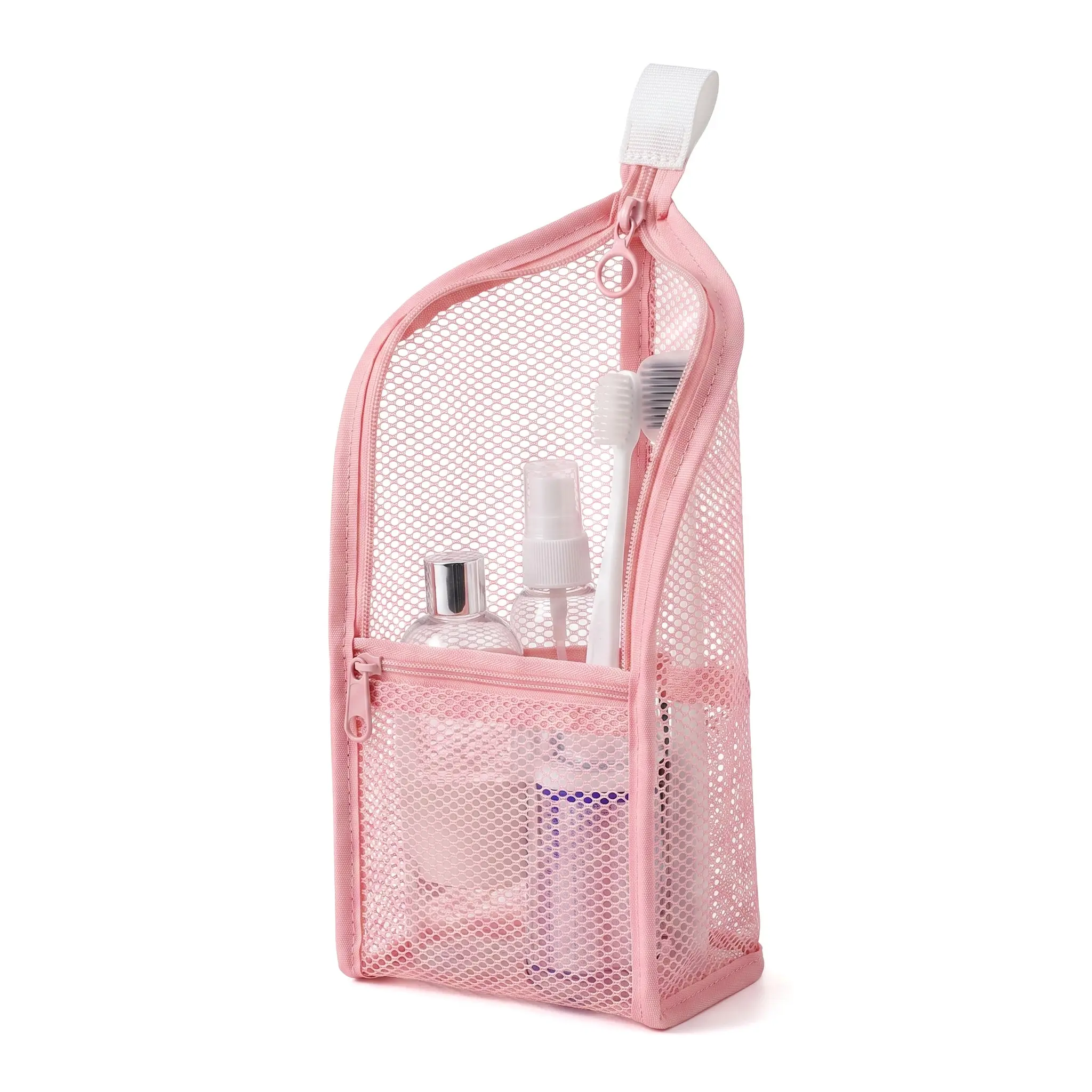 Mesh Zipper Toiletry Storage Pouch