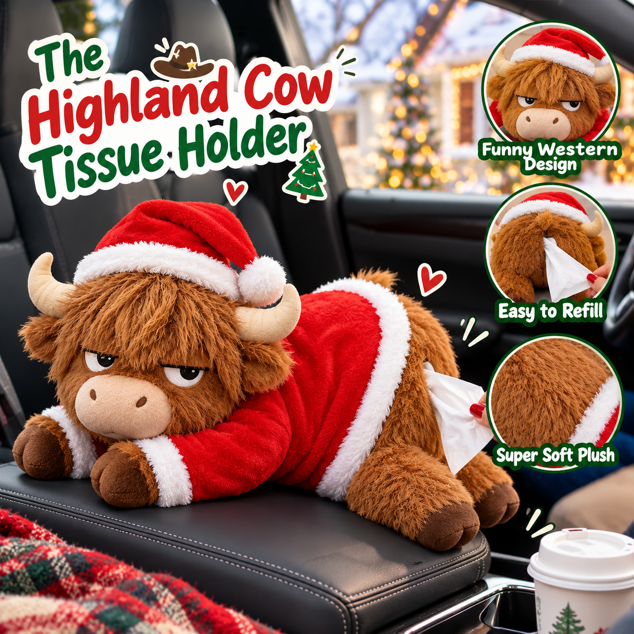 The Highland Cow Tissue Holder