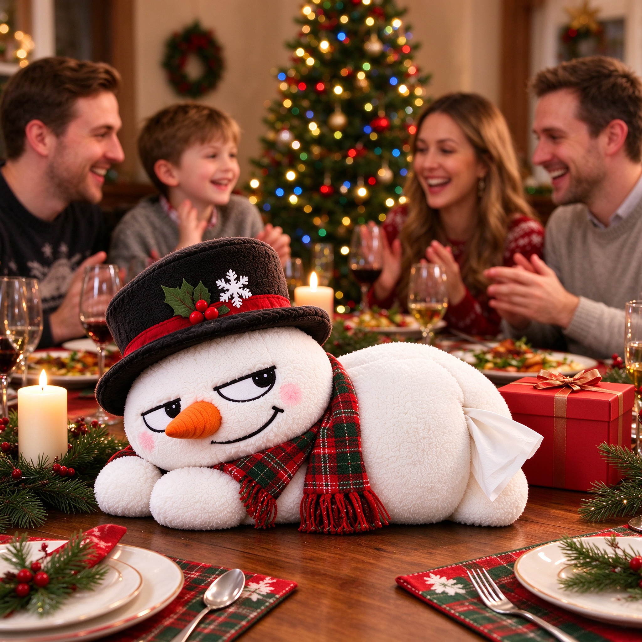The Snowman Tissue Holder
