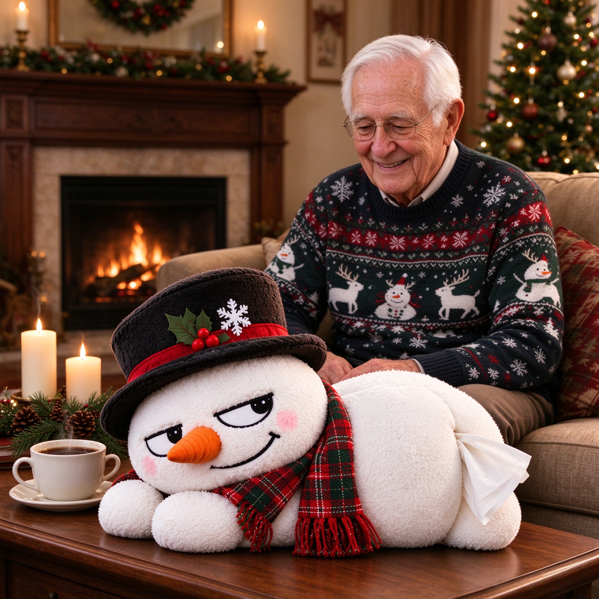 The Snowman Tissue Holder