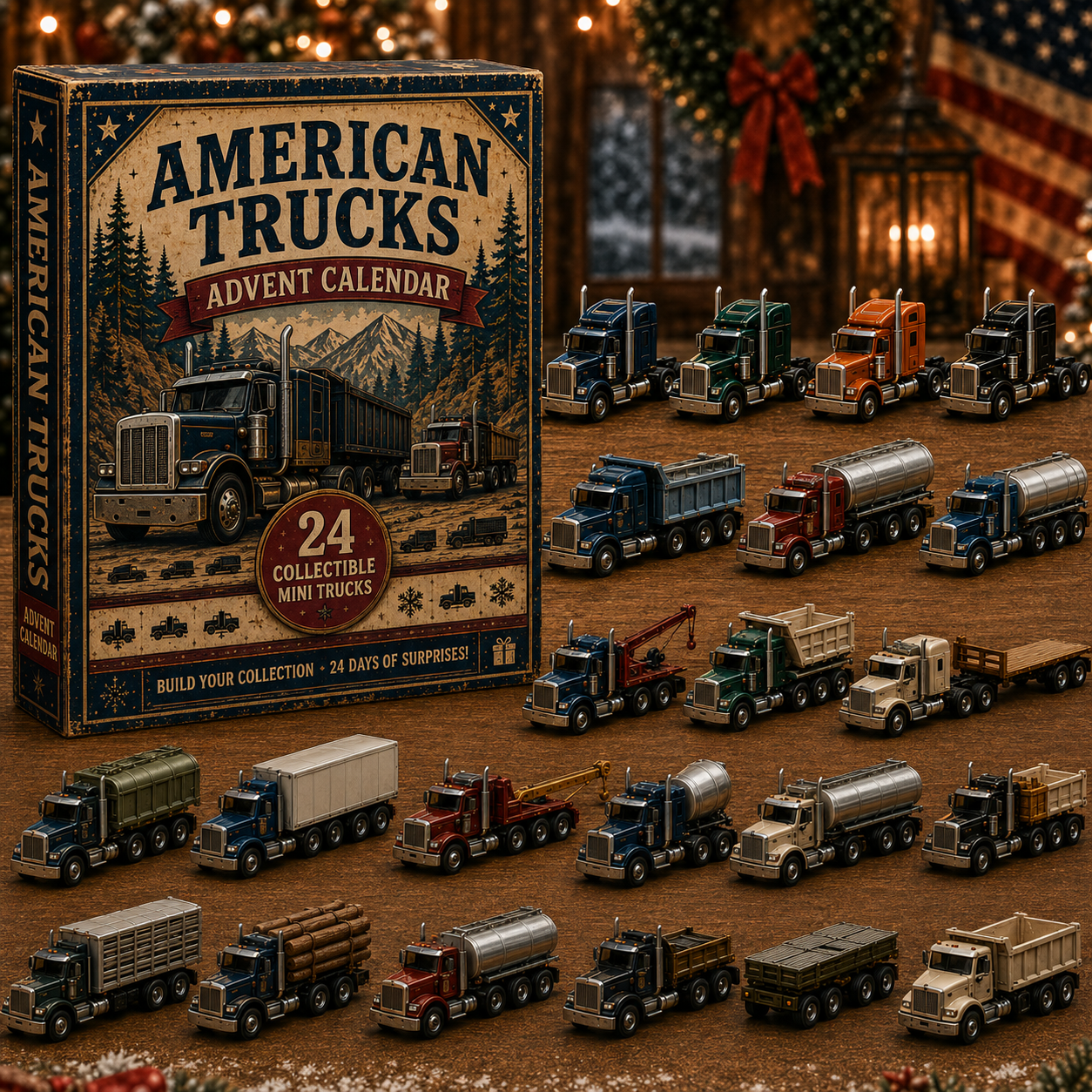 Trucks Advent Calendar 2026 – 24 Days of Collectible Mini Truck Surprises