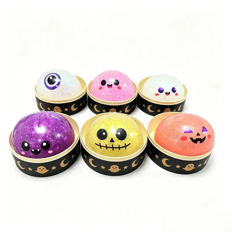 Cute Halloween Scary Ghost Maruko Squeeze Toy Set