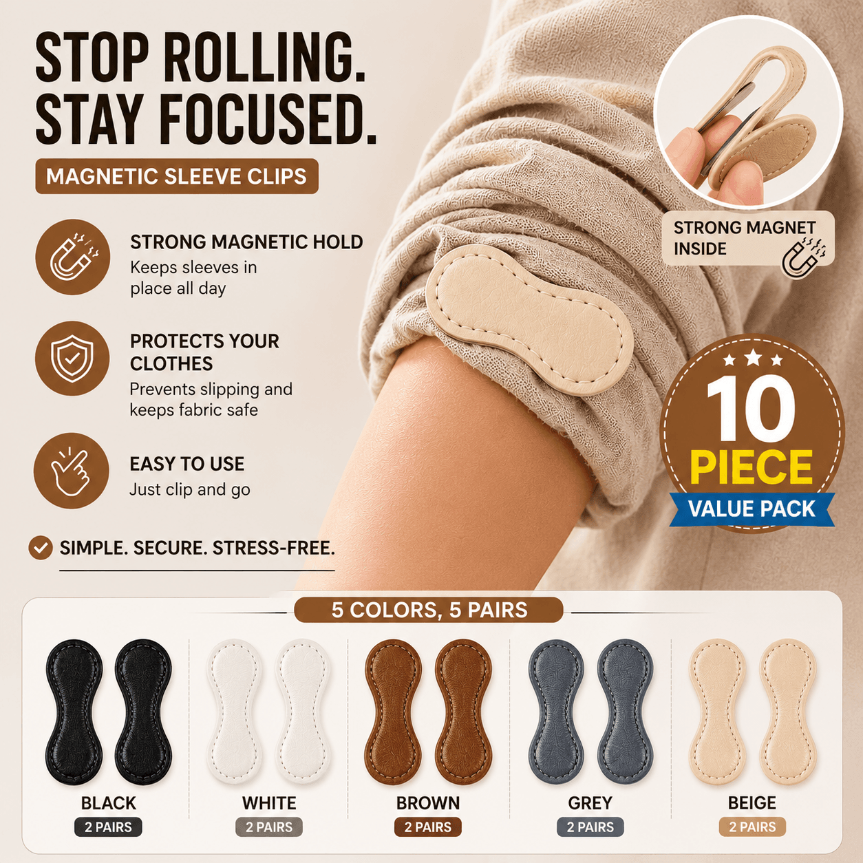 Magnetic Leather Sleeve Keepers