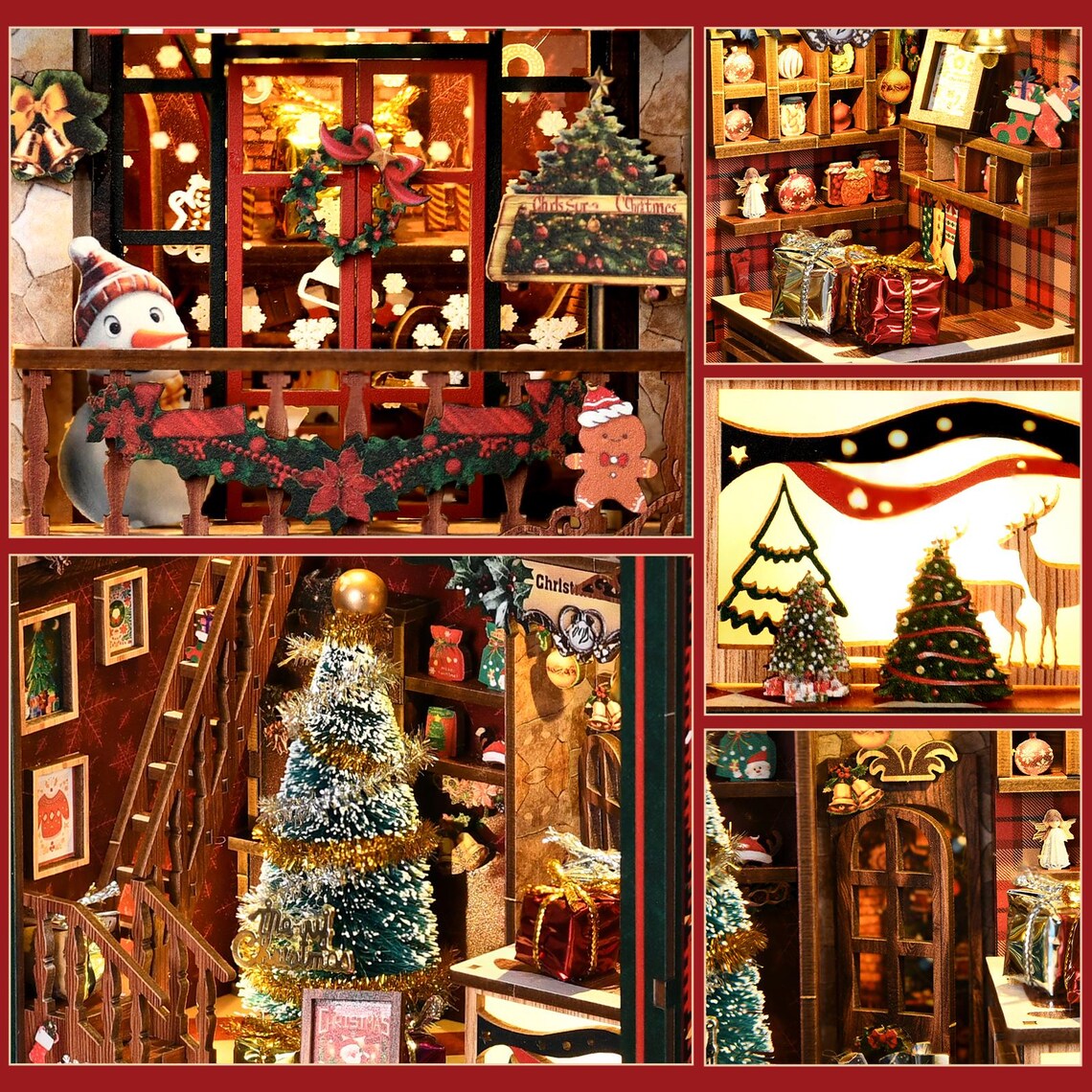 DIY Book Nook -  Christmas Shop