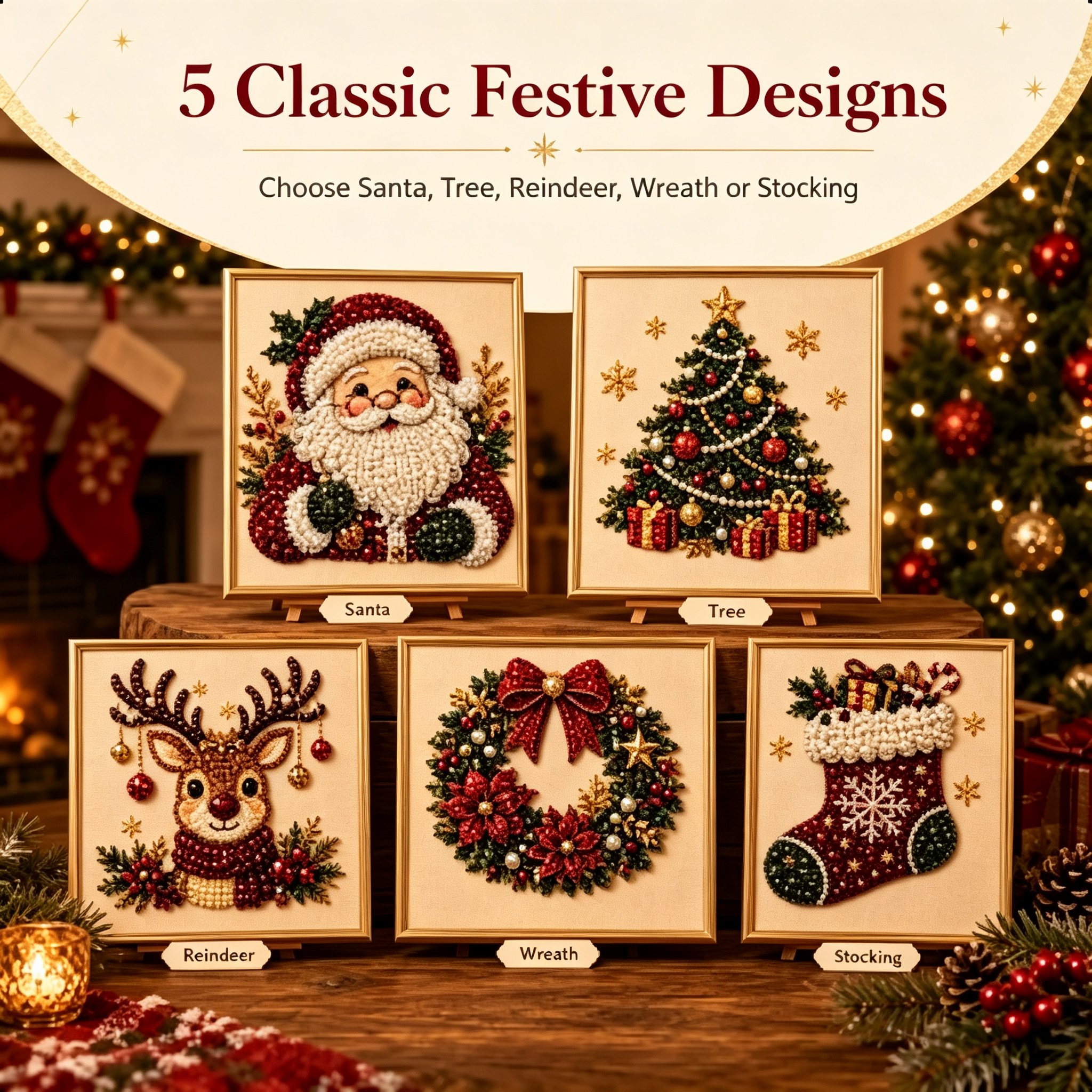  ✨ Christmas Pearl Art DIY Kit – Turn Tiny Pearls into warm and welcoming-Cute Magic