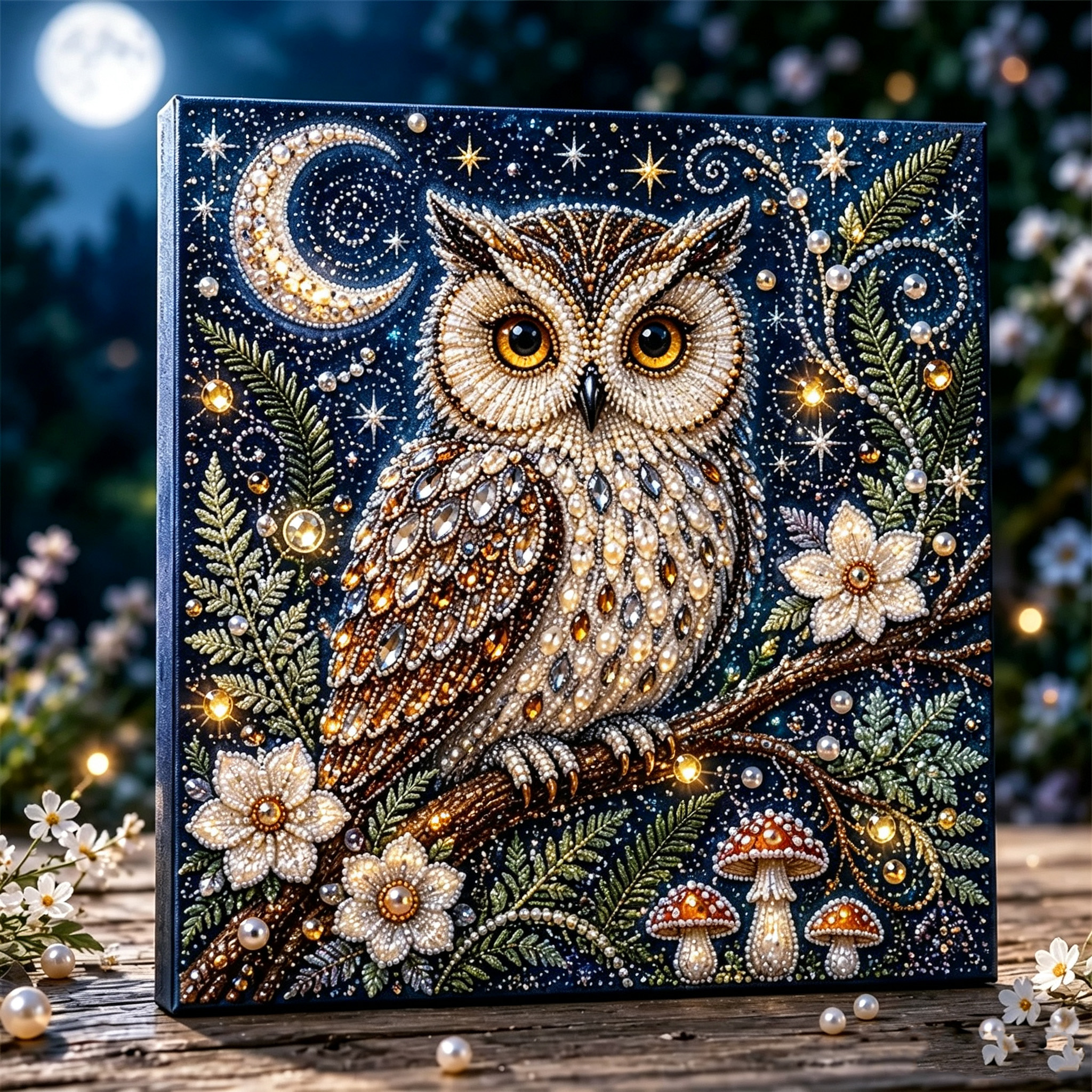 🔥🏰✨DIY Beaded Art Kit -  Turn Pearl Painting  into warm and welcoming-Cute Magic