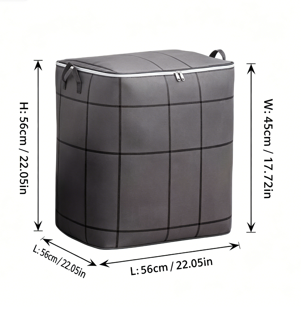 📦✨ Large Capacity Storage Bin Zippered Clothes Organizer Moving Bag 🏠🧺