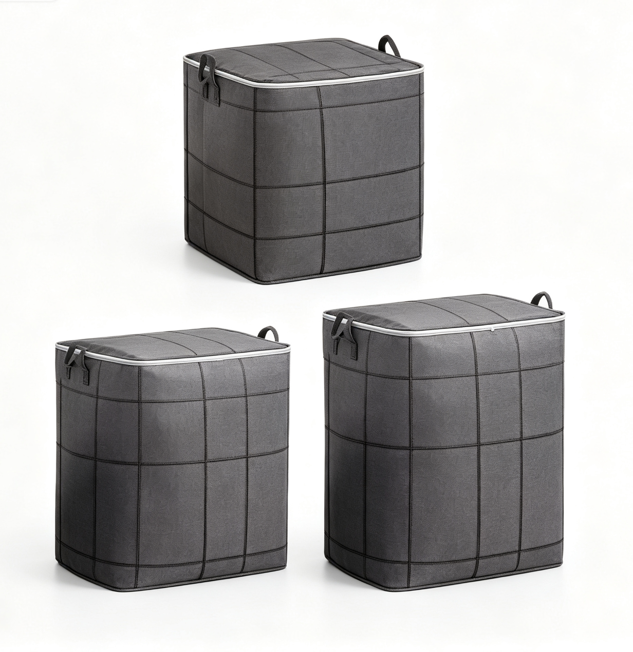 📦✨ Large Capacity Storage Bin Zippered Clothes Organizer Moving Bag 🏠🧺