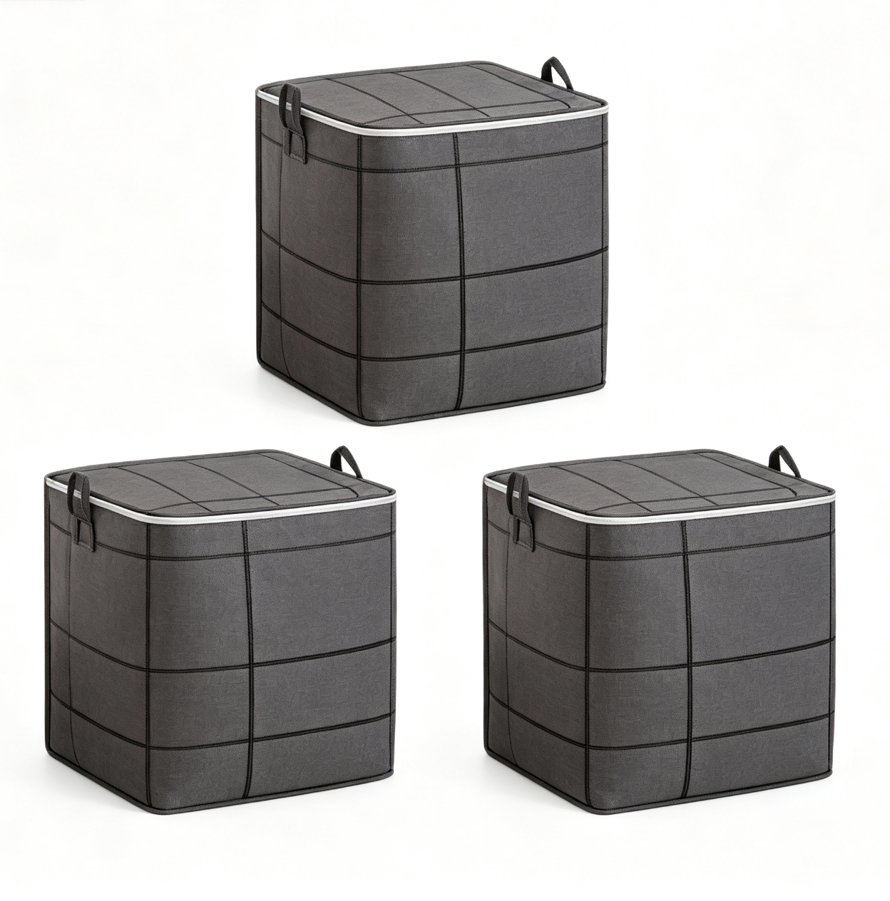📦✨ Large Capacity Storage Bin Zippered Clothes Organizer Moving Bag 🏠🧺