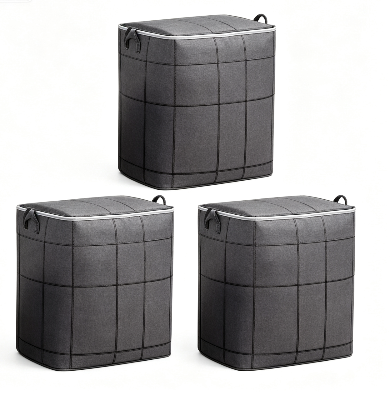 📦✨ Large Capacity Storage Bin Zippered Clothes Organizer Moving Bag 🏠🧺