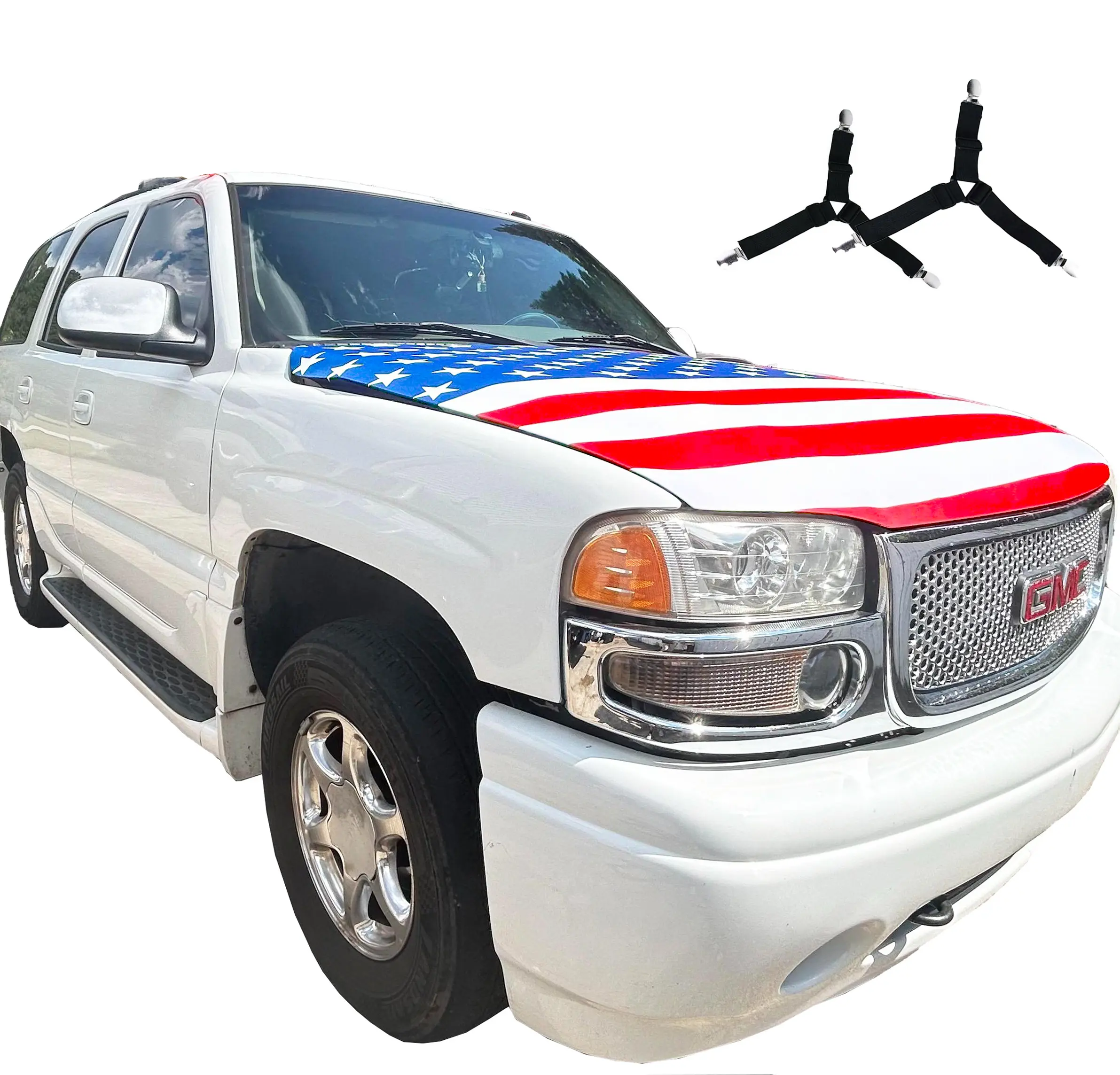 USA Car Flag Hood Cover 4x5ft - Patriotic Decoration