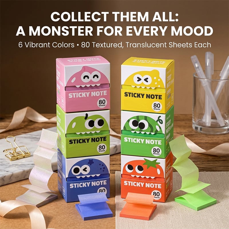 Monster Pop-Up Sticky Notes