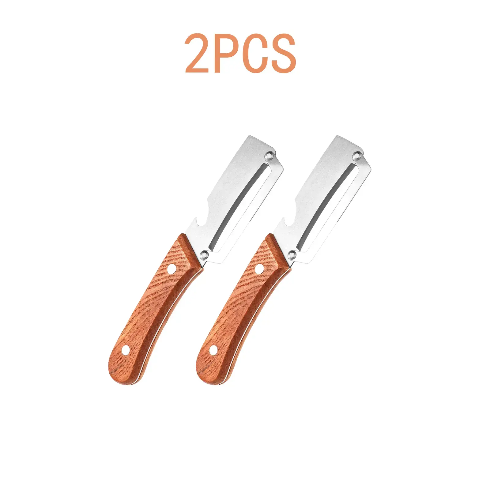 Premium-Grade Fruit & Vegetable Peeler|   Sharp Stainless Steel Blade, Ergonomic Wooden Handle + Built-in Bottle Opener – Ideal for Daily Kitchen Use