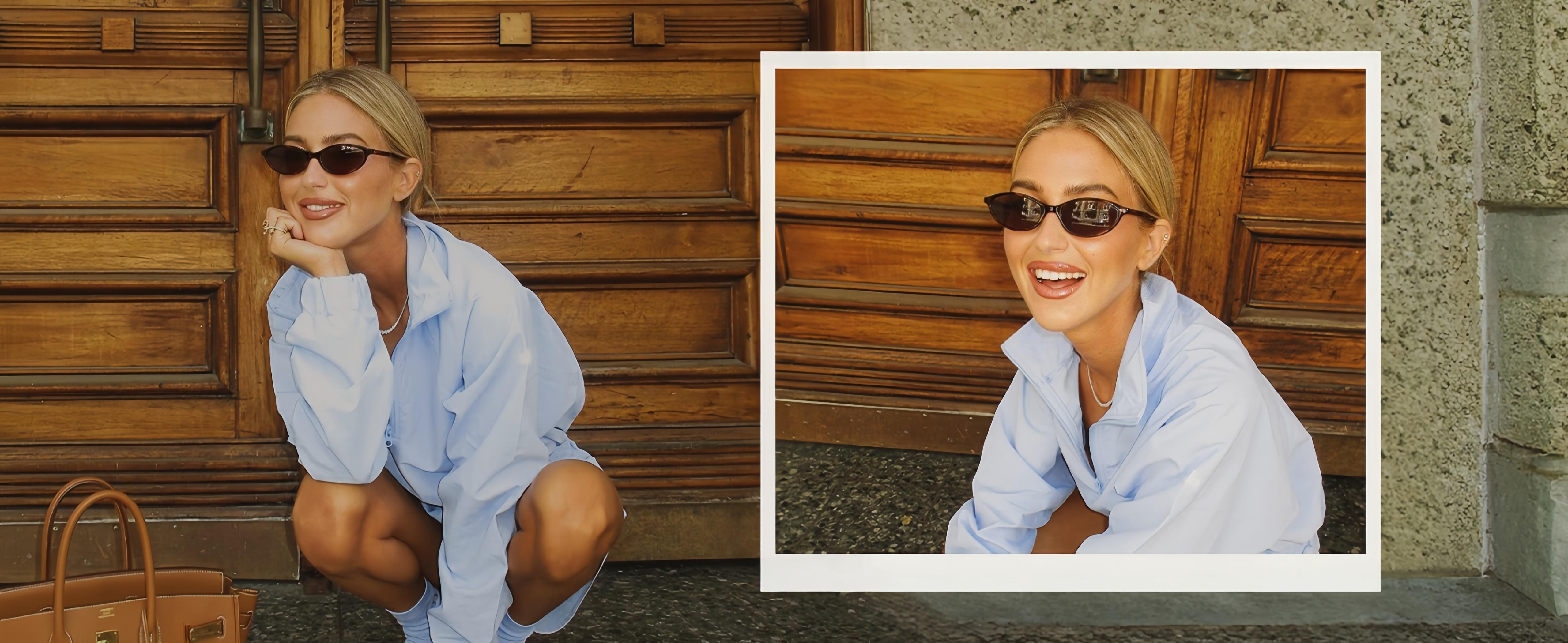 〖Summer Vibes〗3 PCS Retro Oval Sunglasses for Women Chic Cat Eye 90s Sunnies Lightweight Narrow Shades Trendy UV Protection Sunglasses Vintage Rich Girl Sunglasses Women Sunglasseswomen summerwins