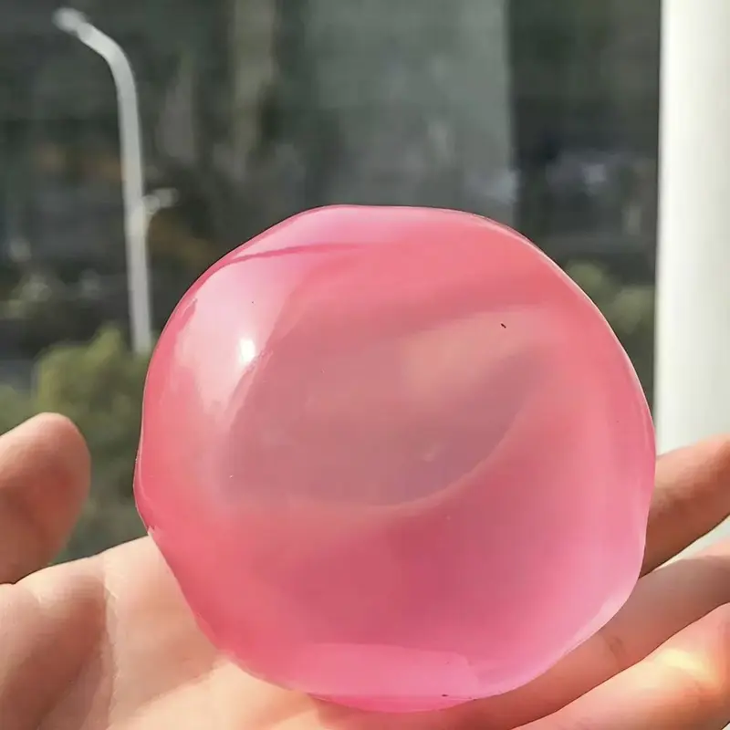 6cm Stress Relief Coconut Oil Squishy Fidget Toy Soft Coconut Oil Stress Ball No Rebound High-value Appearance Reusable Coconut Oil Squeeze Ball Adhd Desk Ornament, Super Soft Squishy Texture-MM