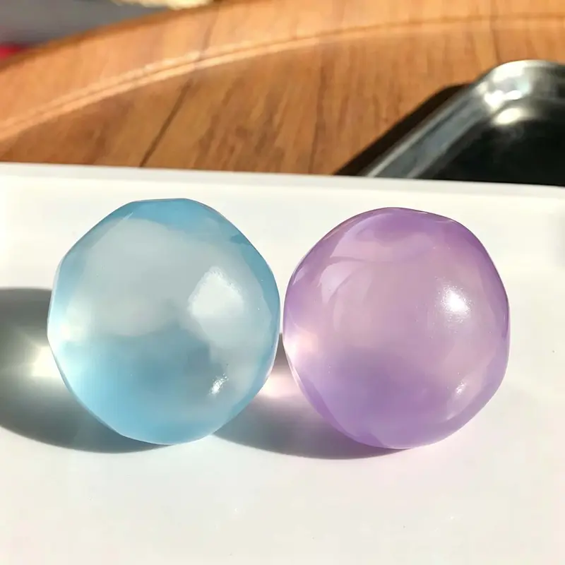 6cm Stress Relief Coconut Oil Squishy Fidget Toy Soft Coconut Oil Stress Ball No Rebound High-value Appearance Reusable Coconut Oil Squeeze Ball Adhd Desk Ornament, Super Soft Squishy Texture-MM