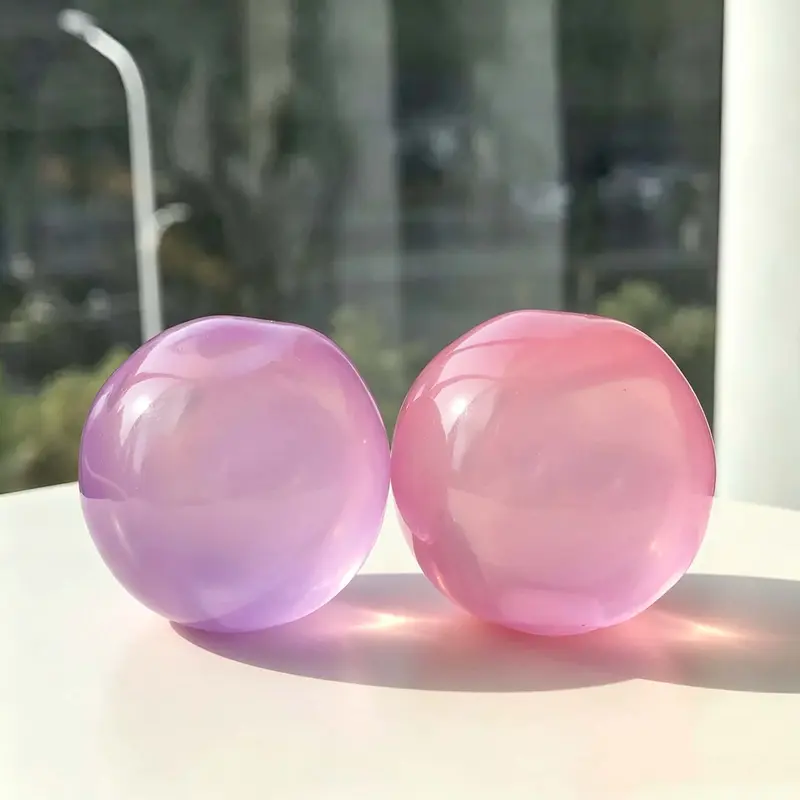 6cm Stress Relief Coconut Oil Squishy Fidget Toy Soft Coconut Oil Stress Ball No Rebound High-value Appearance Reusable Coconut Oil Squeeze Ball Adhd Desk Ornament, Super Soft Squishy Texture-MM