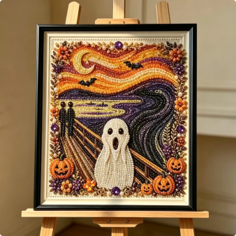 💥 Last Day60% OFF – 👻✨ Halloween Pearl Art DIY Kit – Turn Tiny Pearls into Spooky-Cute Magic