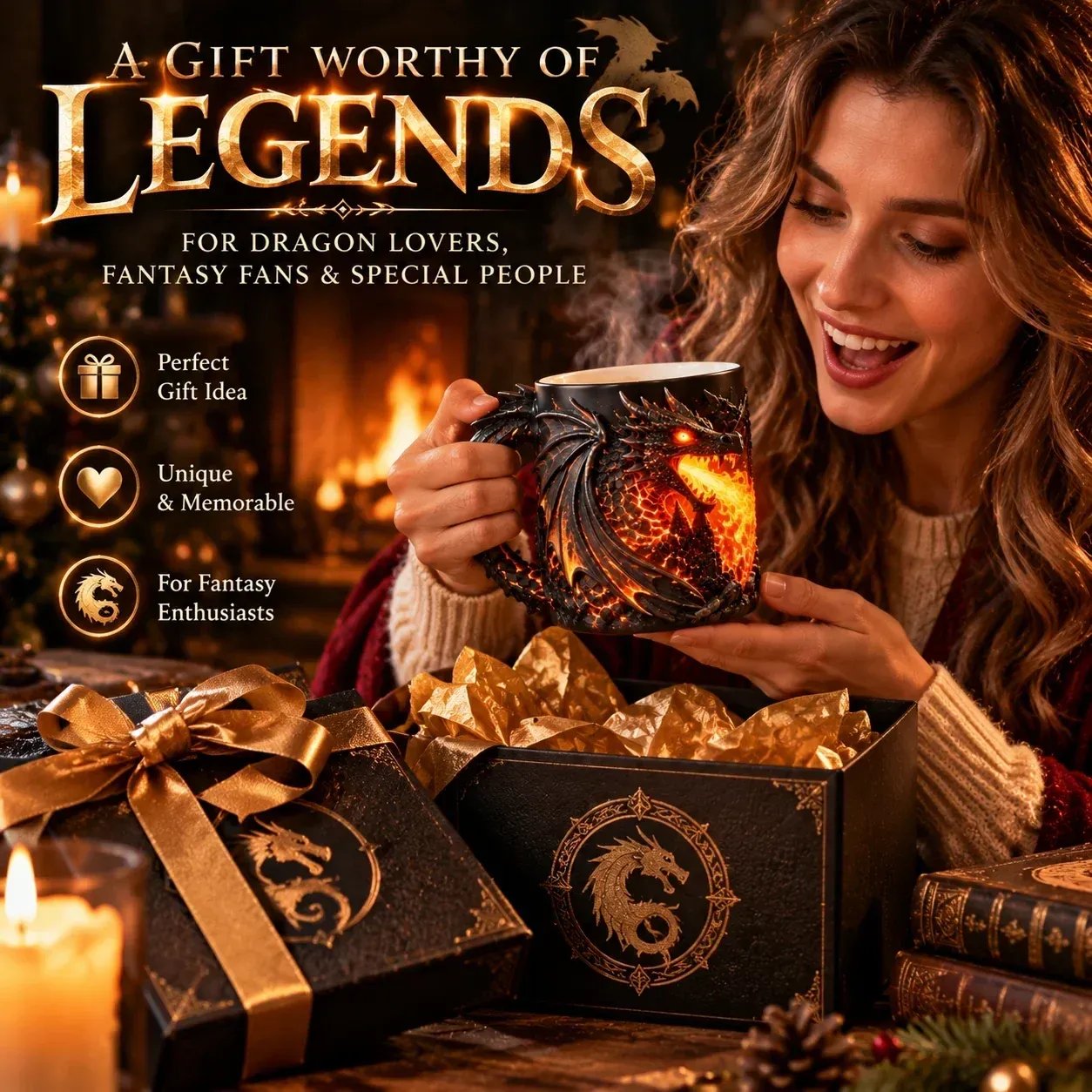 Dragonfire Heat Reveal Magic Mug gift