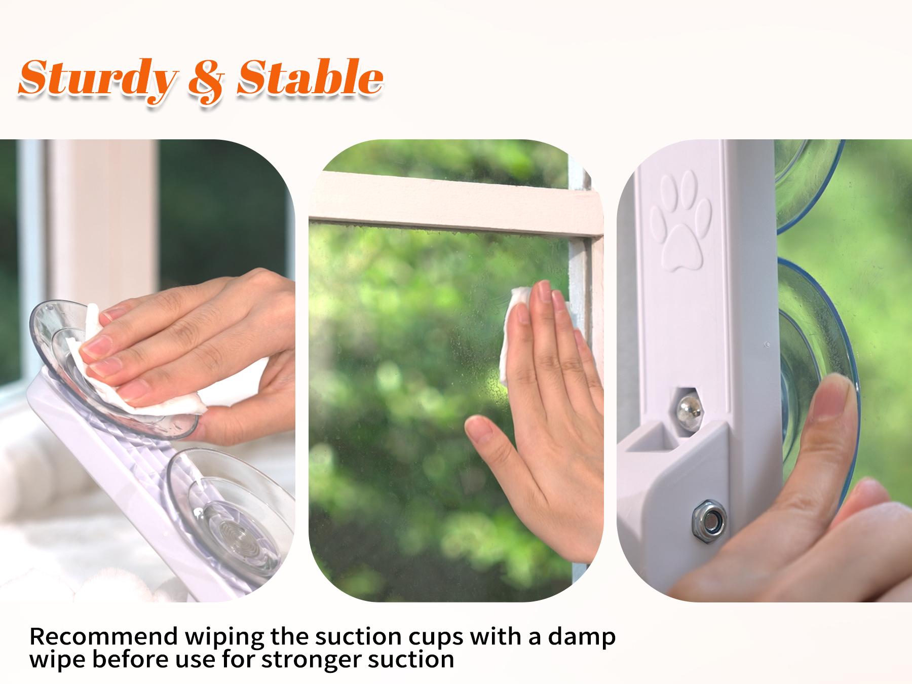 Folding Cat Hammock for Window - Cordless, Machine Washable Bed, Robust Metal Frame, Strong Suction Cups，Cat Window Perch for Cats and Small Dogs  #DealsForYouDays
