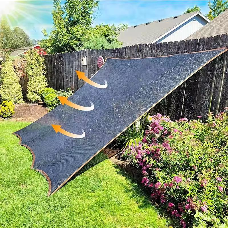 90% Blackout Cloth (Black) - 10 x 13ft UV-Resistant Shade Net with Reinforced Rivets, Suitable for Outdoor Adventures / Camping / Garden / Patio / Greenhouse.Mesh Shade Cloth，father's day gifts