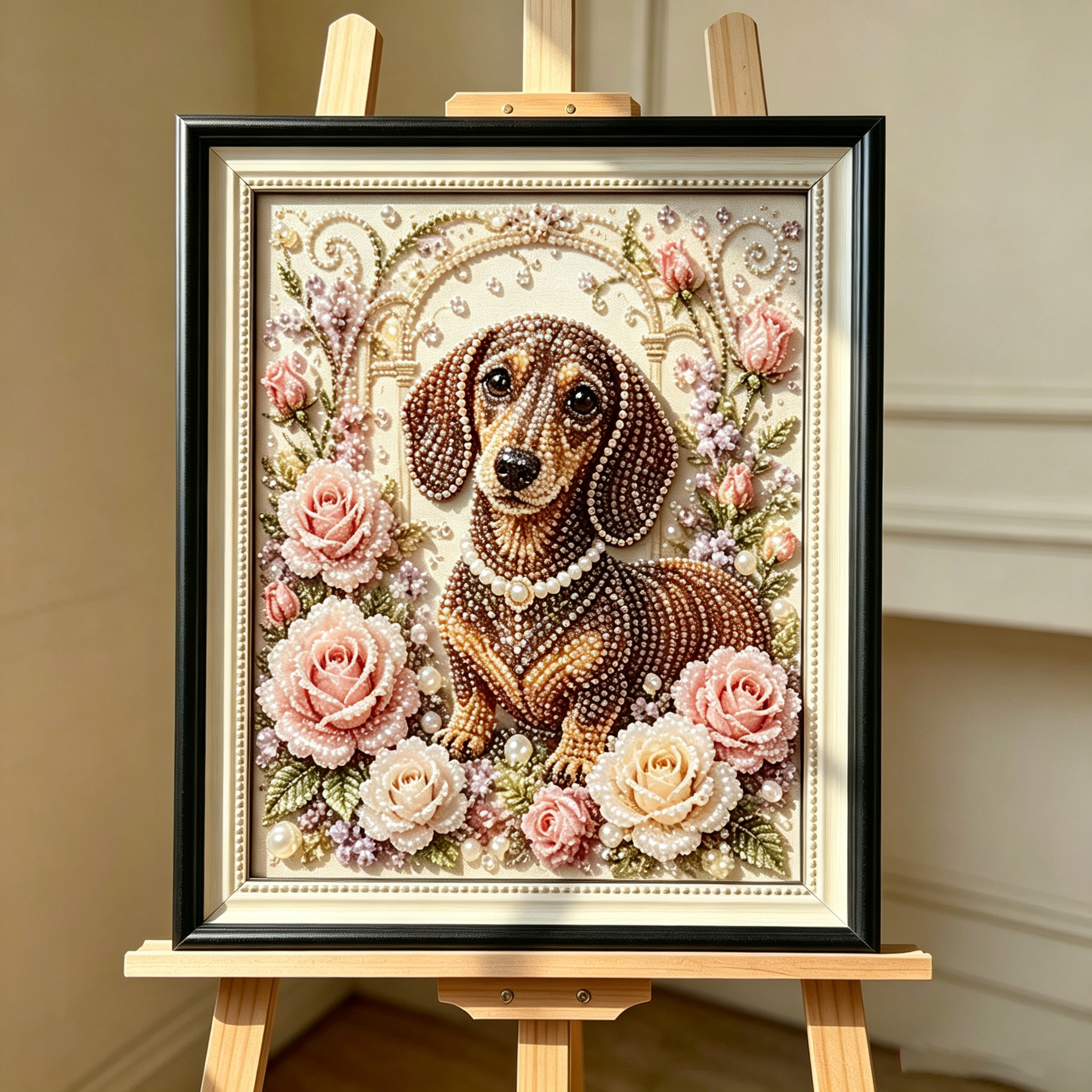 🔥🏰✨DIY Beaded Art Kit -  Turn Pearl Painting  into warm and welcoming-Cute Magic