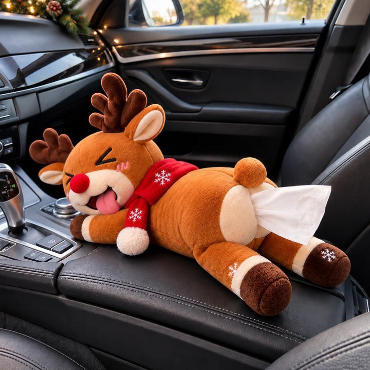 Funny Christmas Reindeer Tissue Holder