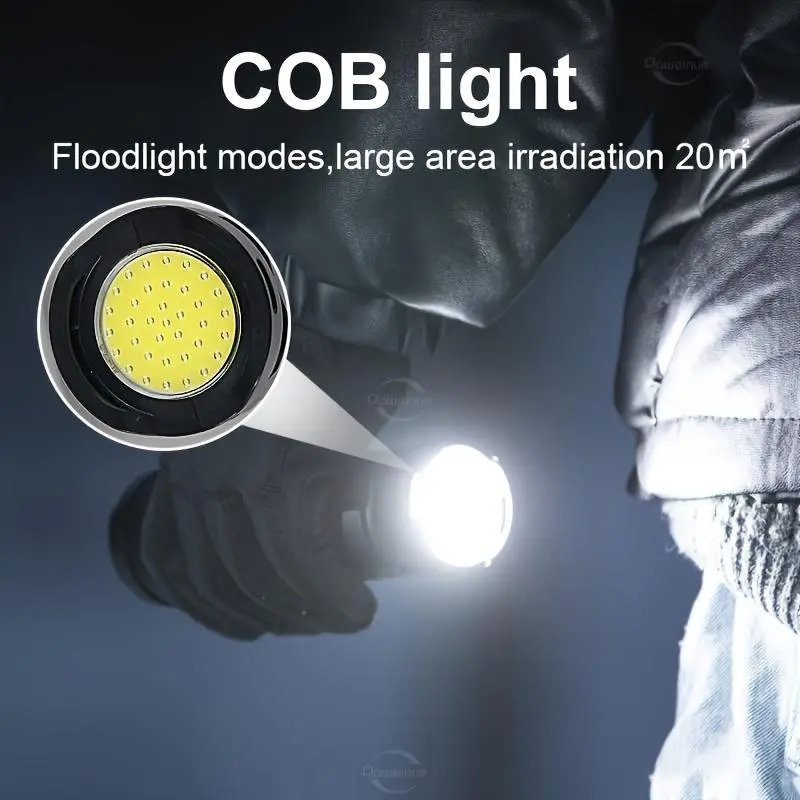  2-in-1 Strong Flashlight - Rechargeable & Waterproof