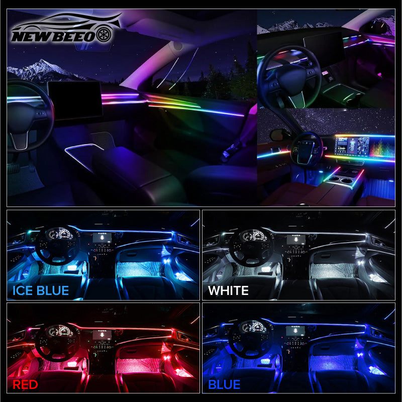 🔥49% OFF!!📢🚗✨ Car Interior LED Strip Atmosphere Lights Pro – Add a Custom Glow to Your Cabin, Easy to Fit & Great for Evening Drives 💡