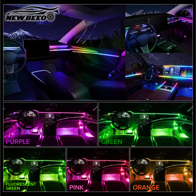 🔥49% OFF!!📢🚗✨ Car Interior LED Strip Atmosphere Lights Pro – Add a Custom Glow to Your Cabin, Easy to Fit & Great for Evening Drives 💡