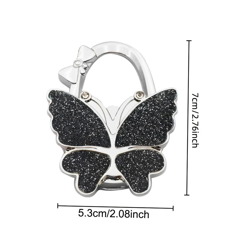Butterfly Purse Hook Foldable Handbag Table Hanger for Women