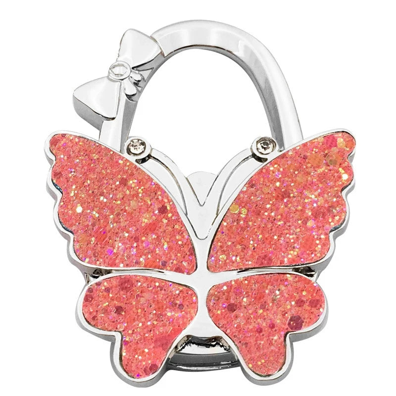 Butterfly Purse Hook Foldable Handbag Table Hanger for Women
