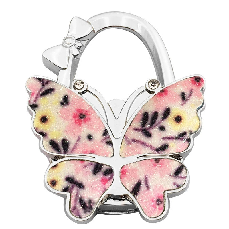 Butterfly Purse Hook Foldable Handbag Table Hanger for Women