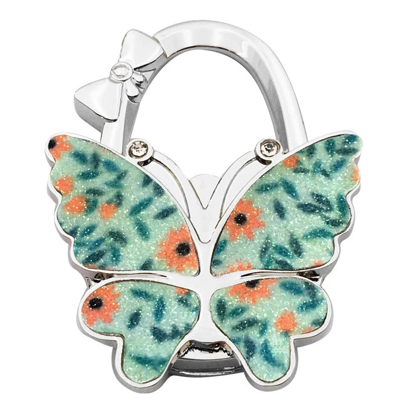 Butterfly Purse Hook Foldable Handbag Table Hanger for Women