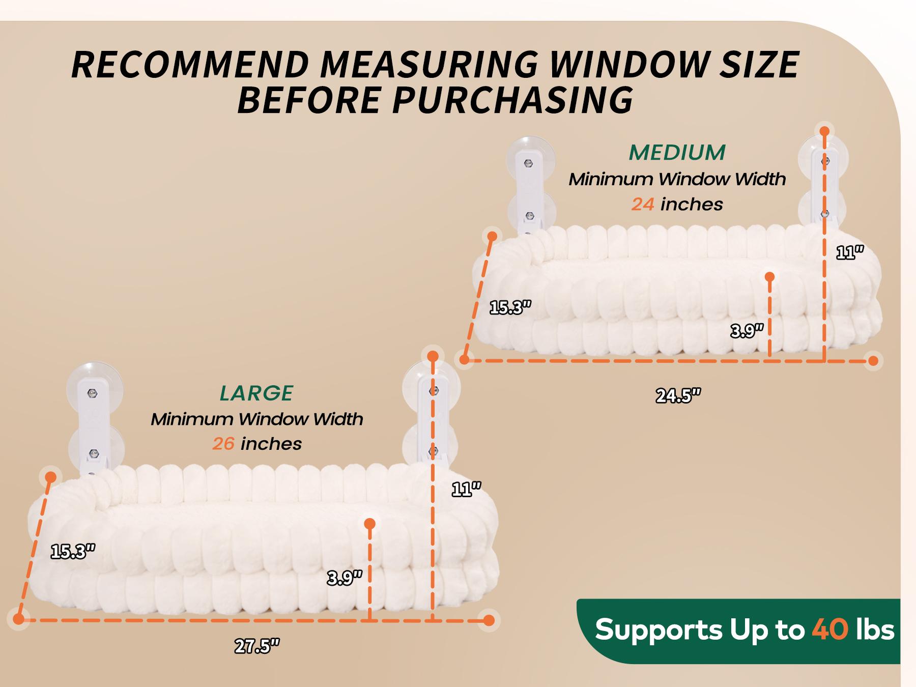 Folding Cat Hammock for Window - Cordless, Machine Washable Bed, Robust Metal Frame, Strong Suction Cups，Cat Window Perch for Cats and Small Dogs  #DealsForYouDays