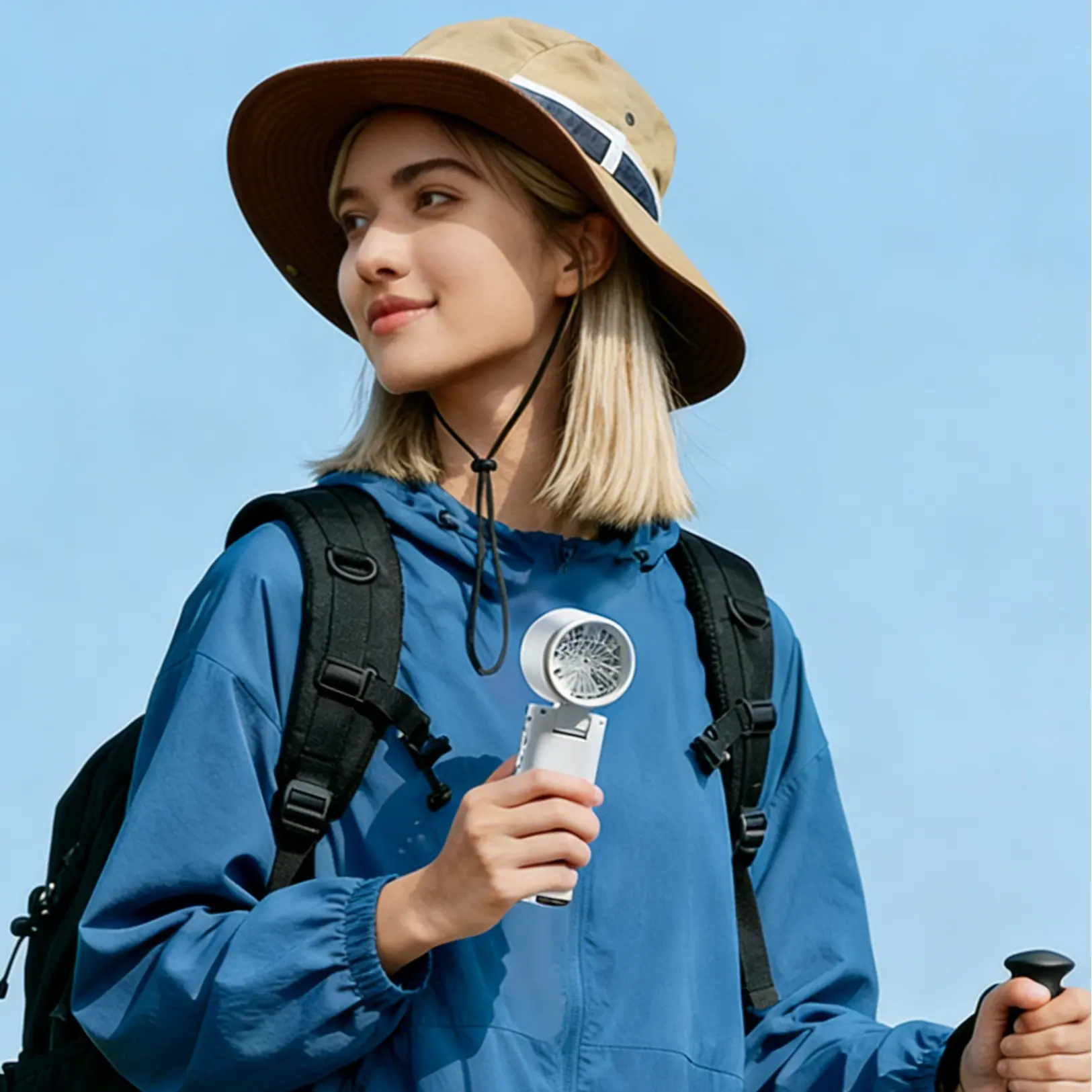 7-in-1 Portable Cooling Fan with Power Bank