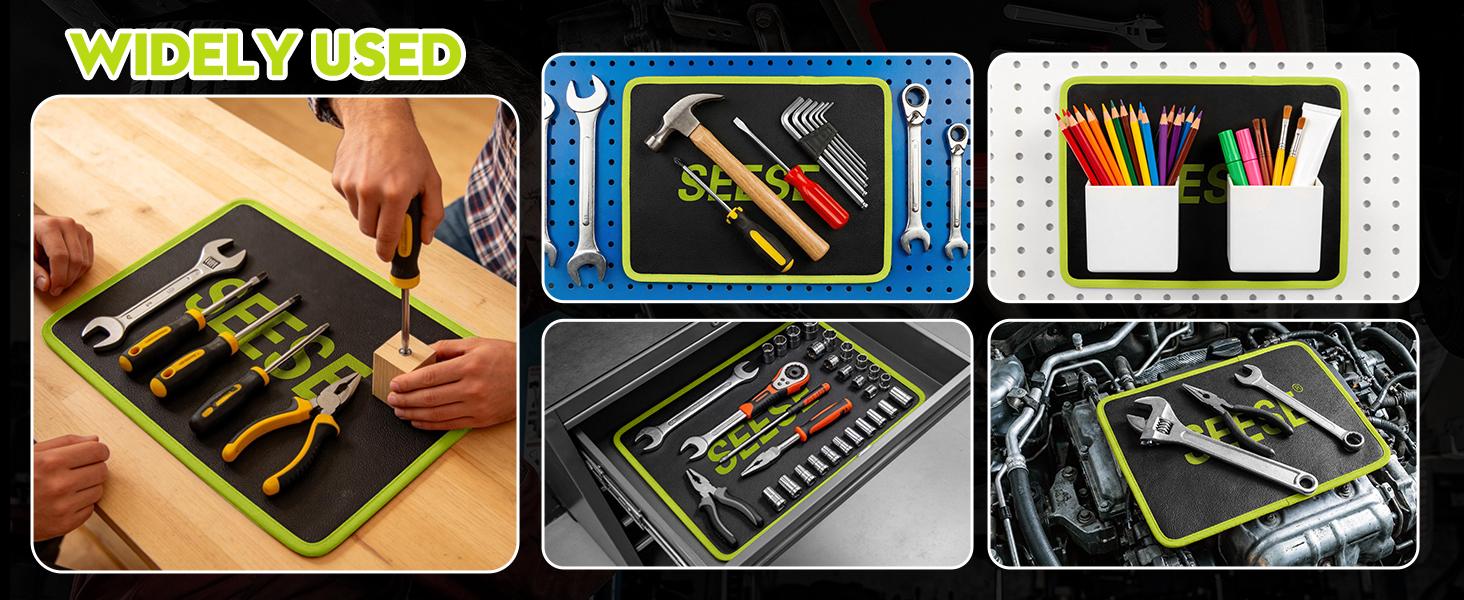 【FathersDayGift】SEESE 3PC Flexible Magnetic Tool Mat & Tray Holder - Magnetic Tool Tray, Flexible Magnetic Mat, PVC & Non-Slip for Garage Workshop, Auto Repair Tools fathersdaygiftideas fathersdaygift 【FathersDayGift】SEESE 3PC Flexible Magnetic Tool Mat & Tray Holder - Magnetic Tool Tray, Flexible Magnetic Mat, PVC & Non-Slip for Garage Workshop, Auto Repair Tools fathersdaygiftideas fathersdaygift