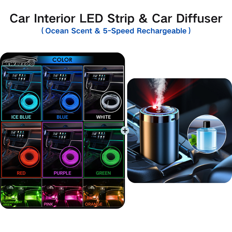 🔥49% OFF!!📢🚗✨ Car Interior LED Strip Atmosphere Lights Pro – Add a Custom Glow to Your Cabin, Easy to Fit & Great for Evening Drives 💡