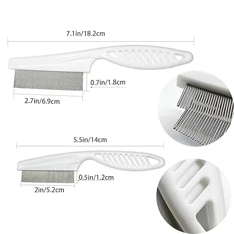 2 Pack Multifunctional Pet Grooming Comb Set for Small Dogs
