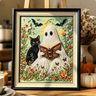 💥 Last Day60% OFF – 👻✨ Halloween Pearl Art DIY Kit – Turn Tiny Pearls into Spooky-Cute Magic