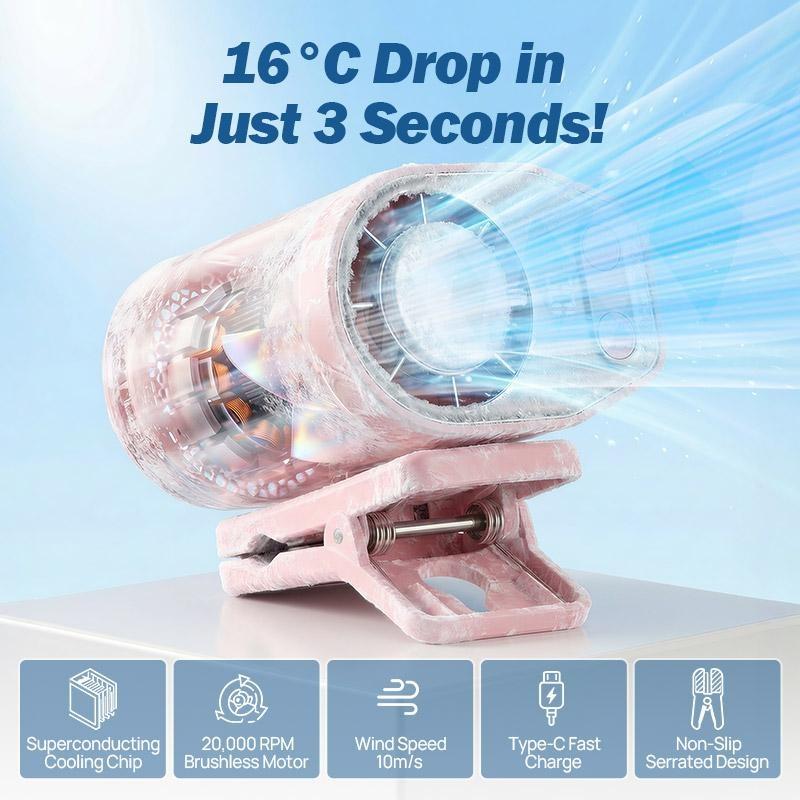 【Father's Day Gift】Joytutus Car Clip-On Fan, Car Accessories, Portable Fan with LED Display, 360° Rotation, 100-Speed Stepless Adjustment, USB-Rechargeable Charging Button , Cars Accessories 【Father's Day Gift】Joytutus Car Clip-On Fan, Car Accessories, Portable Fan with LED Display, 360° Rotation, 100-Speed Stepless Adjustment, USB-Rechargeable Charging Button , Cars Accessories