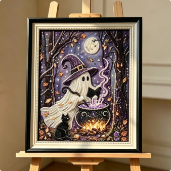 💥 Last Day60% OFF – 👻✨ Halloween Pearl Art DIY Kit – Turn Tiny Pearls into Spooky-Cute Magic