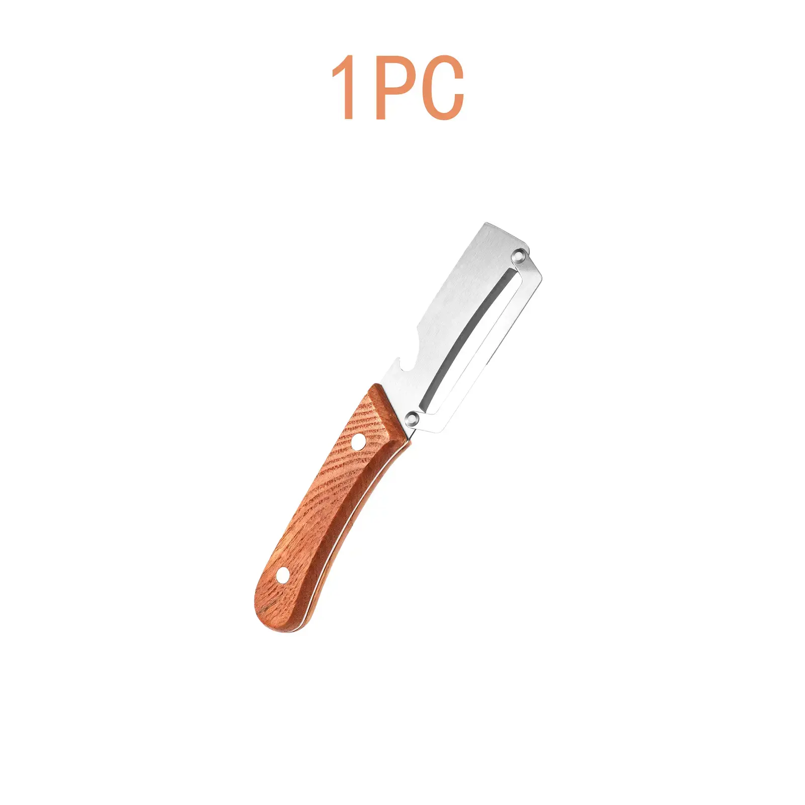 Premium-Grade Fruit & Vegetable Peeler|   Sharp Stainless Steel Blade, Ergonomic Wooden Handle + Built-in Bottle Opener – Ideal for Daily Kitchen Use