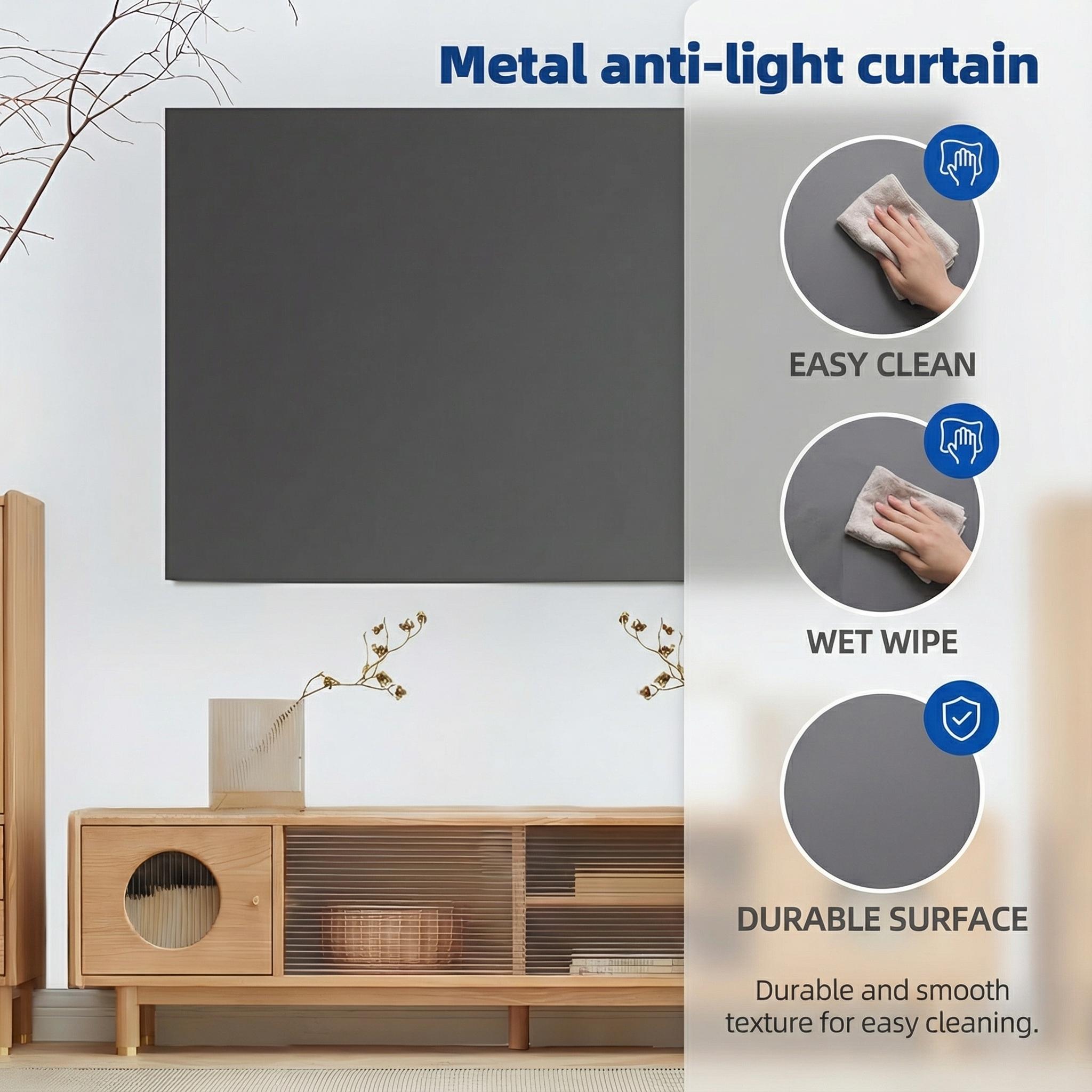 100inch 4K UHD Anti-Light Foldable Portable Projector Scree (Front view provides optimal clarity) for Home Theater Party Office Classroom Outdoor Indoor Movie Projection Screen 120inch