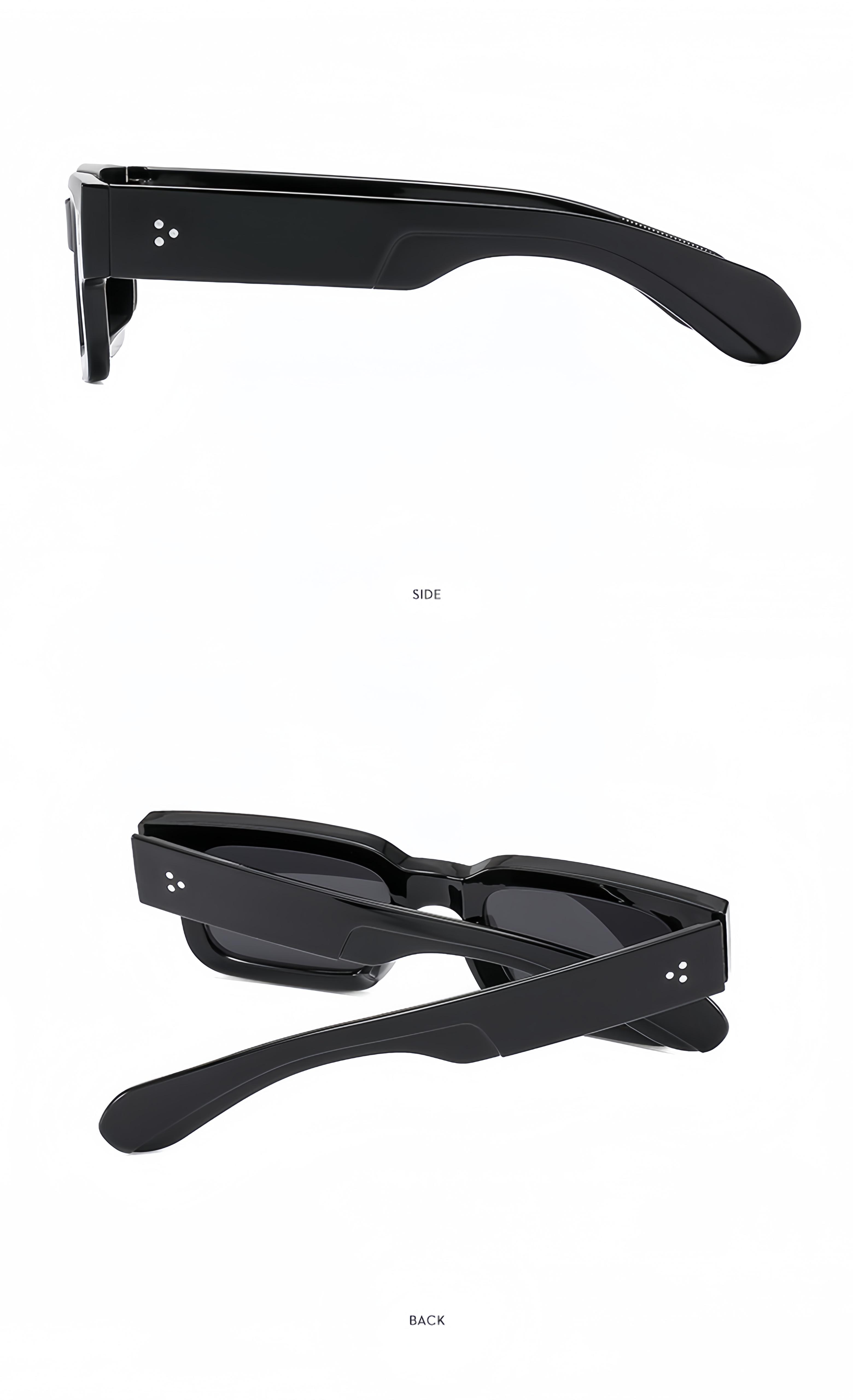 Unisex 2-Piece High Quality Retro Full-Rim Modern Sunglasses Set, Thick Plastic Frame with PC Lenses, Anti-Glare Shades - Accessories for Women, Ideal for Party, Beach Travel Gifts summerwins,summerwins,summeroutfits,vacationoutfits,beachoutfits