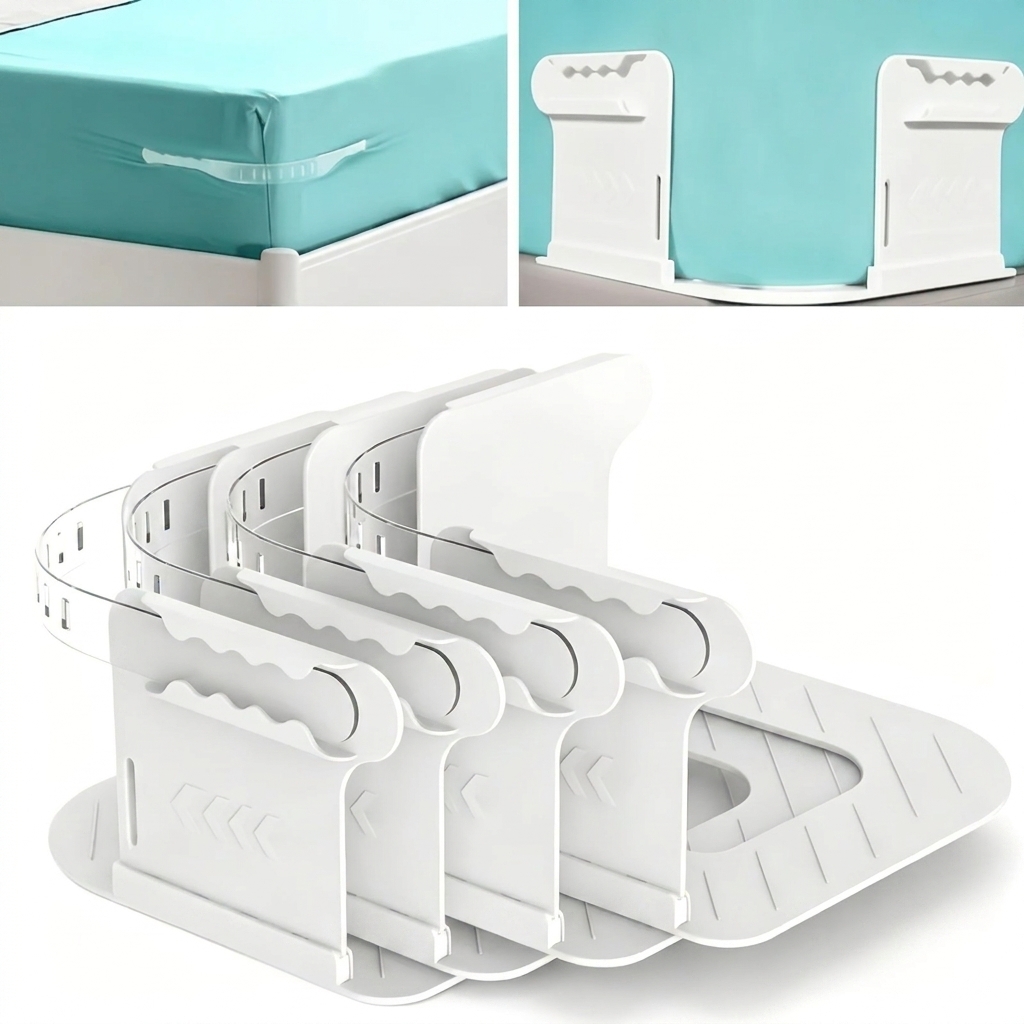 Bed Sheet Holder Clips Set | Anti-Slip Sheet Fasteners for Mattress