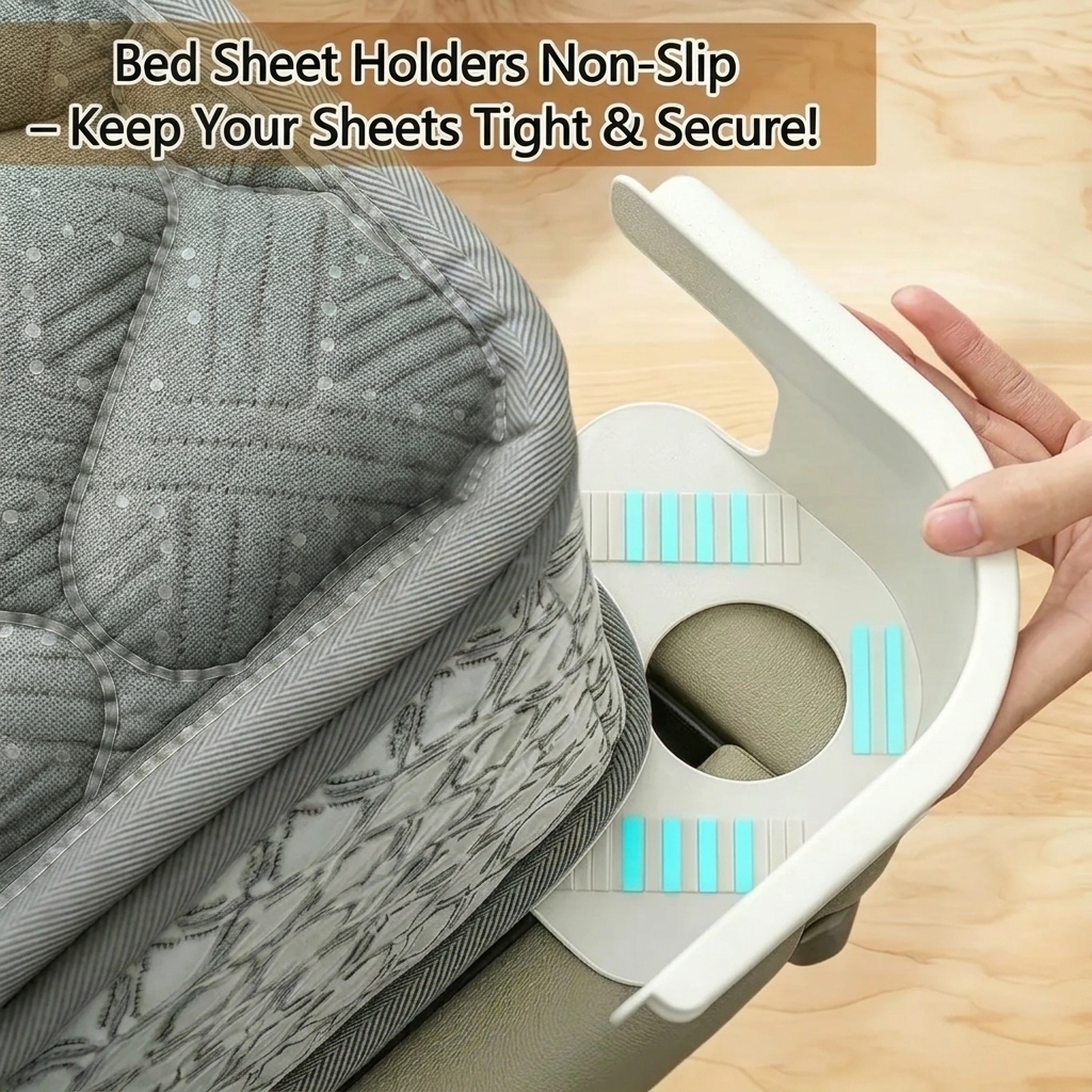 Bed Sheet Holder Clips Set | Anti-Slip Sheet Fasteners for Mattress