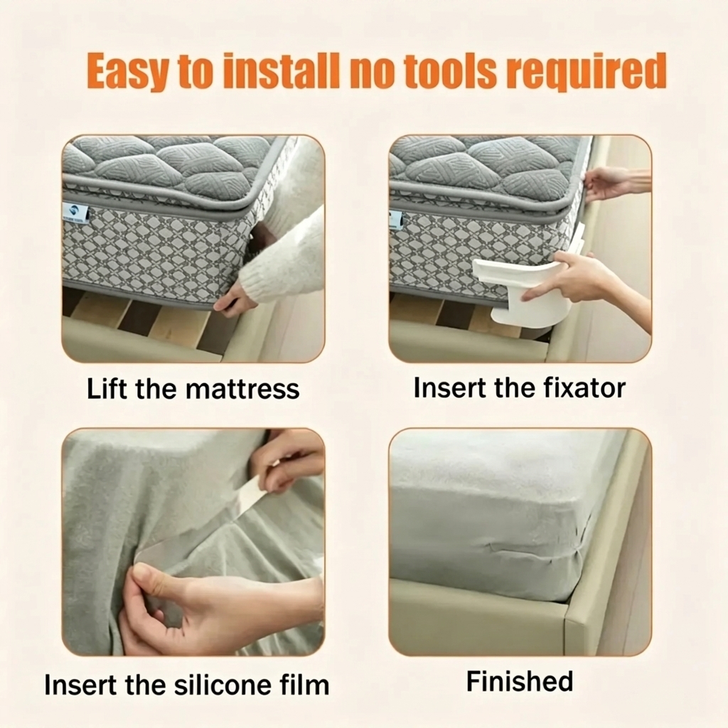 Bed Sheet Holder Clips Set | Anti-Slip Sheet Fasteners for Mattress